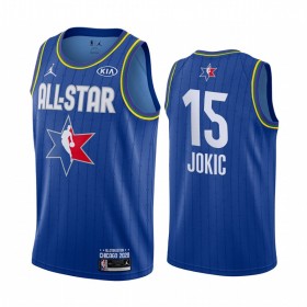 Maillot NBA Denver Nuggets Nikola Jokic 15 2020 All-Star Jordan Brand Bleu Swingman - Homme